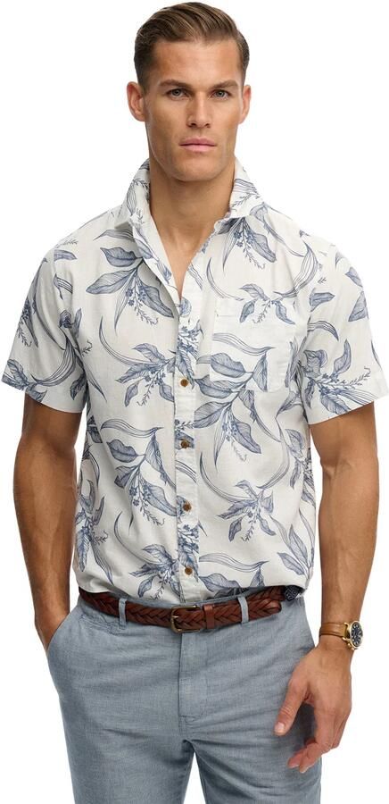 Superdry Overhemd Korte Mouw Vintage Loom shirt met korte mouwen