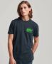 Superdry oversized T-shirt met printopdruk eclipse navy - Thumbnail 3