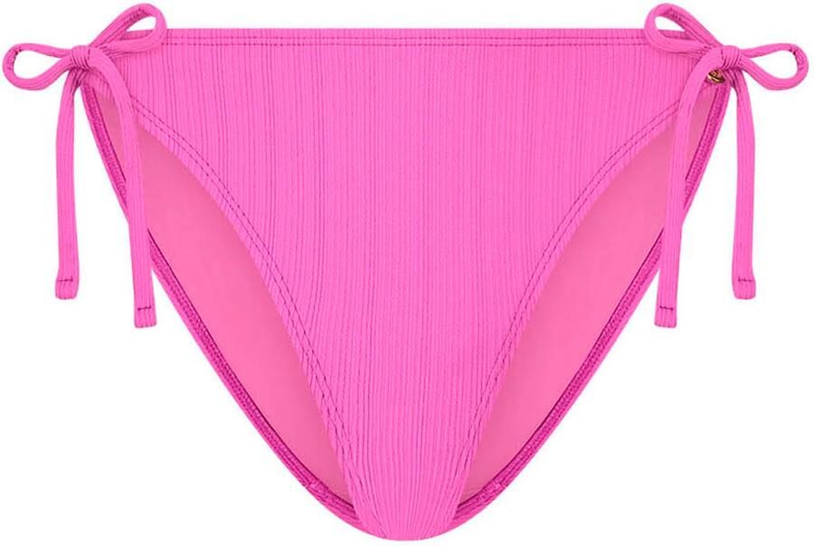 Ten Cate Beach TC WOW strik bikinibroekje met textuur roze - Foto 4