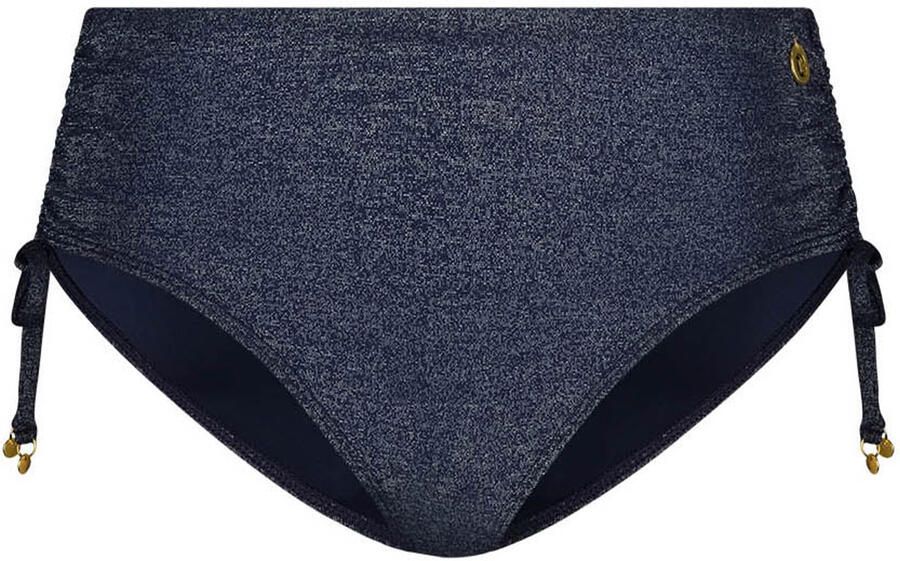Ten Cate Beach TC WOW high waist bikinibroekje met lurex donkerblauw - Foto 4