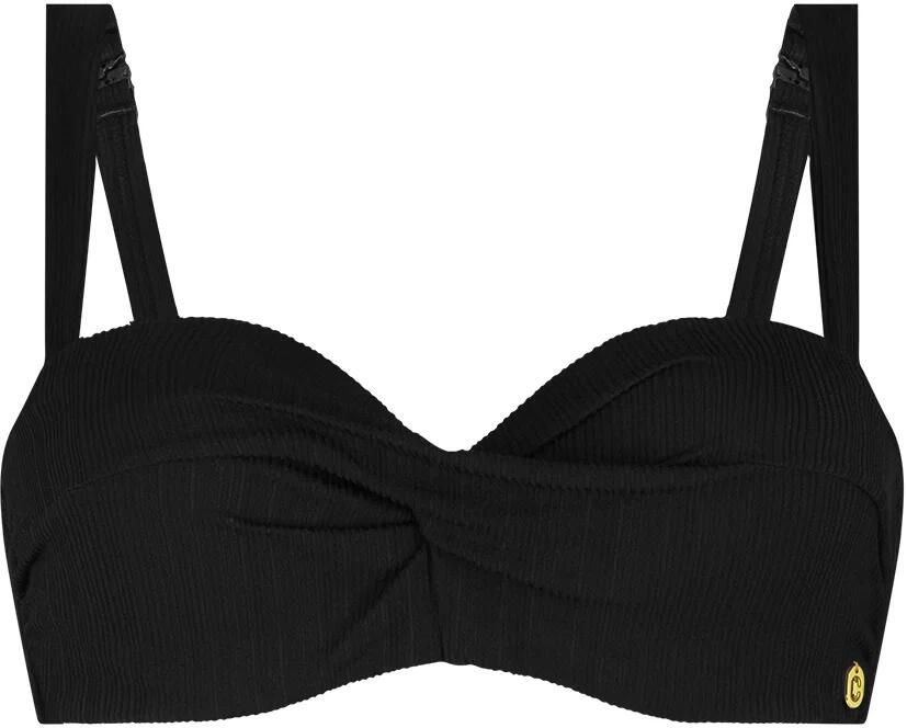 Ten Cate Beach TC WOW voorgevormde strapless bandeau bikinitop zwart