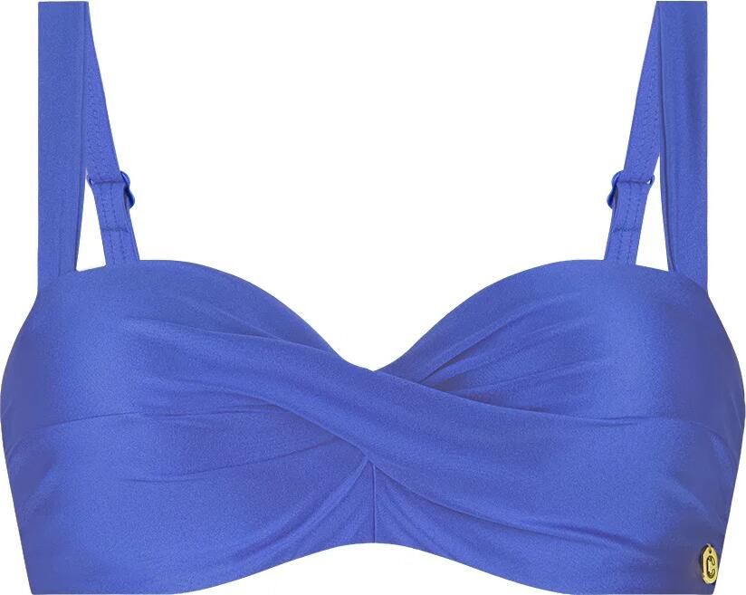 Ten Cate Beach TC WOW voorgevormde strapless bandeau bikinitop blauw
