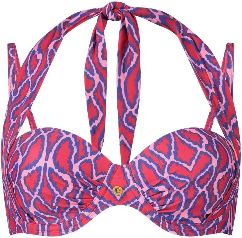 Ten Cate Beach TC WOW voorgevormde beugel bikinitop roze blauw paars - Foto 2