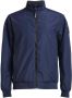 Tenson zomerjas Nyle donkerblauw effen rits normale fit - Thumbnail 1