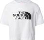 The North Face Logo-print bijgesneden T-shirt White Dames - Thumbnail 1