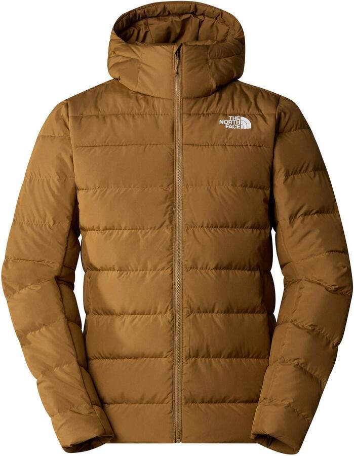 The North Face Gewatteerde Bruine Jas met Capuchon Brown Heren