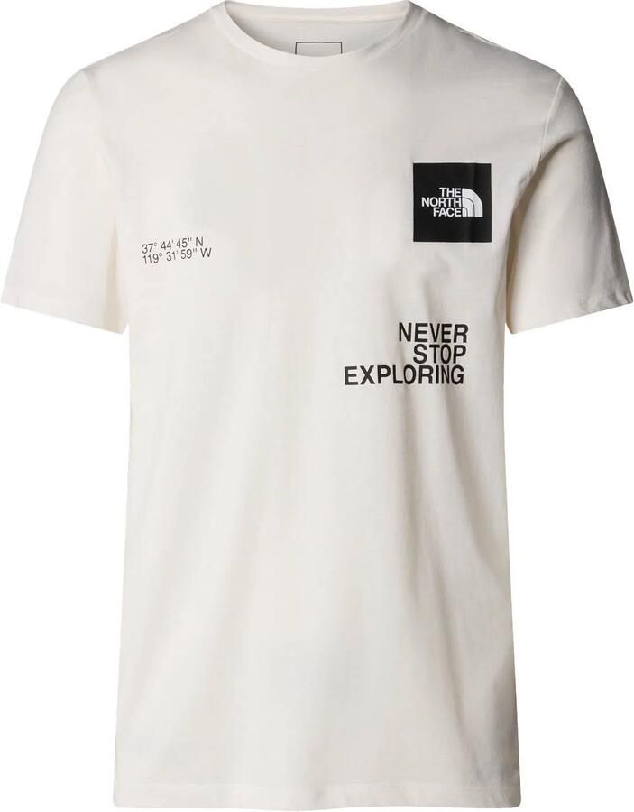 The North Face Contrast Logo T-shirt met Coördinaten White Heren