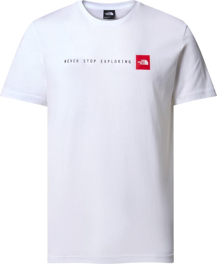 The North Face T-shirt met labelprint model 'NEVER STOP EXPLORIN'