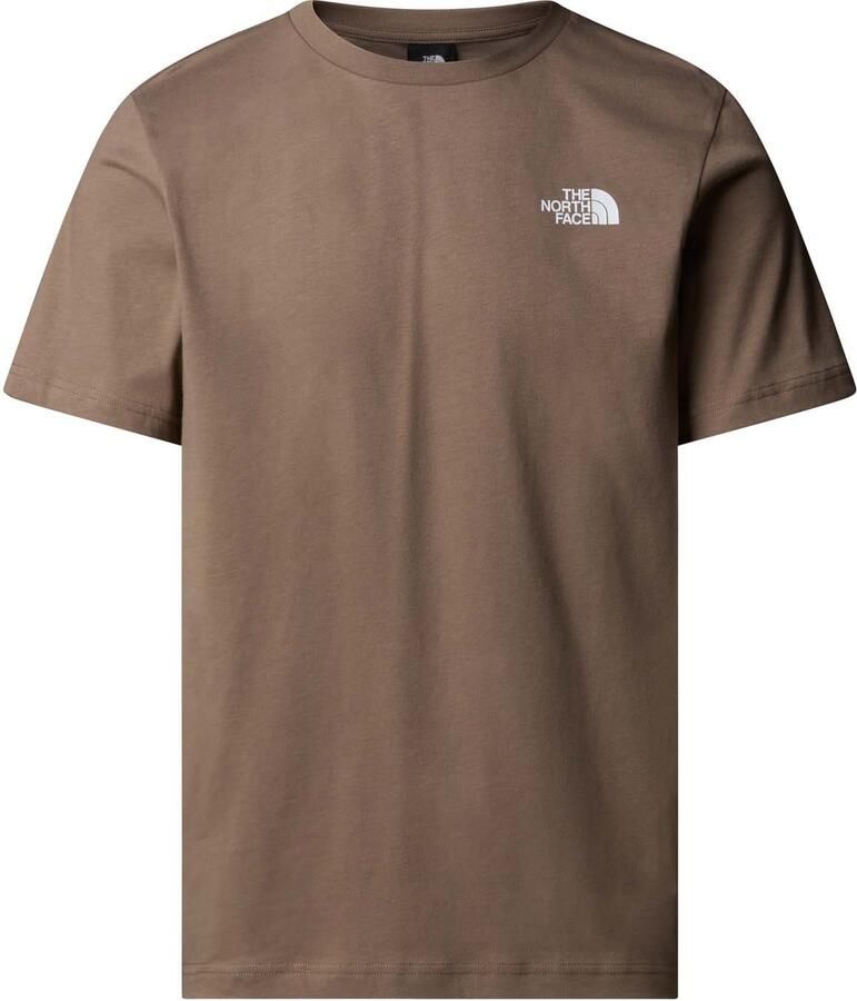 The North Face T-shirt NF0A87NP M SS BOX NSE TEE-E1Q1 MOCHA BROWN