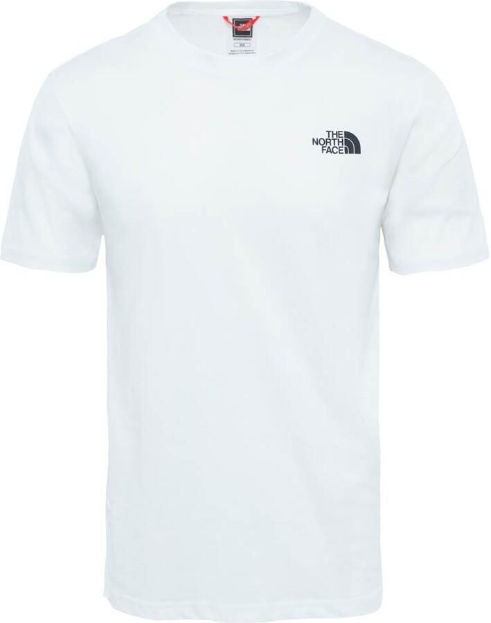 The North Face White Men T -Shirt Network Box Tee Wit Heren