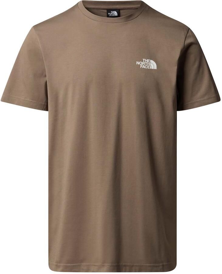 The North Face T-shirt met geribde ronde hals