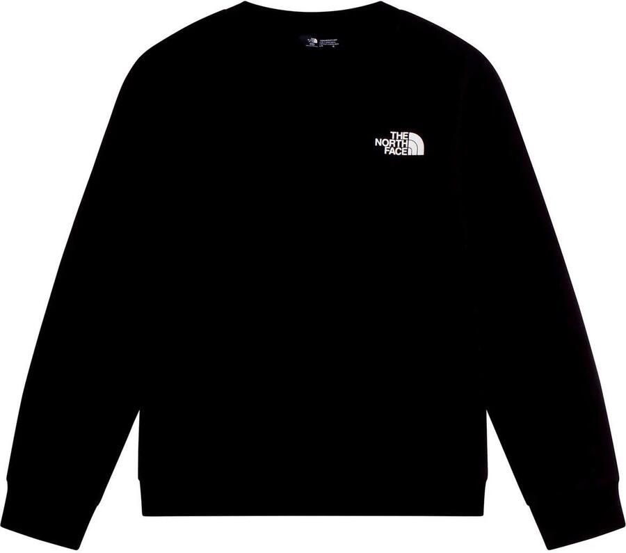 The North Face Evolution Box NSE sweater met backprint zwart Backprint