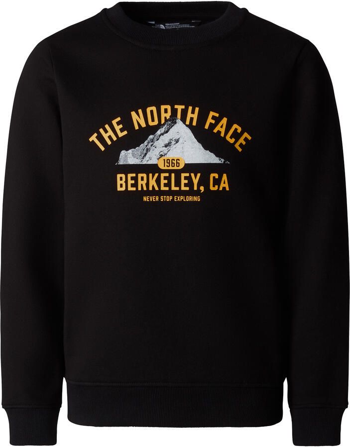 The North Face sweater zwart Trui Katoen Ronde hals Printopdruk 146 152