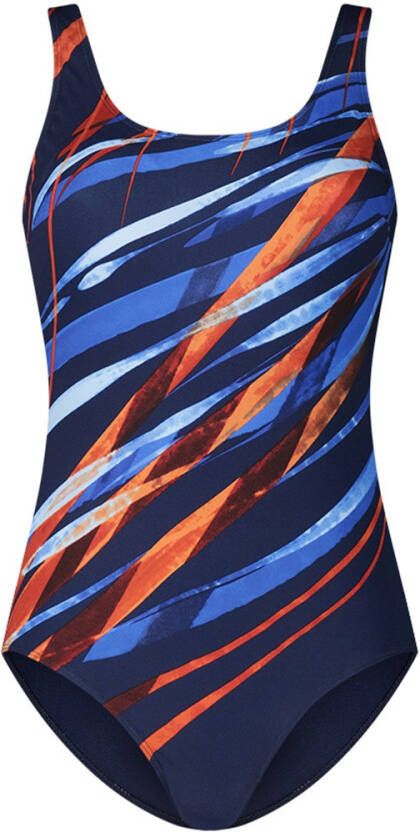 Ten Cate Swim Tweka badpak blauw oranje wit