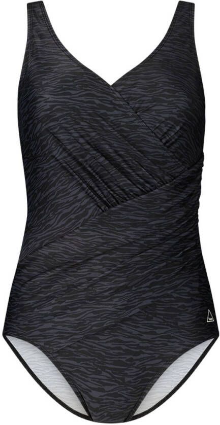 Ten Cate Swim Tweka corrigerend badpak met overslag zwart - Foto 3