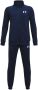 Under Armour trainingspak donkerblauw Jongens Polyester Opstaande kraag 164 - Thumbnail 2