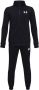 Under Armour trainingspak zwart wit Jongens Polyester Opstaande kraag Logo 152 - Thumbnail 2