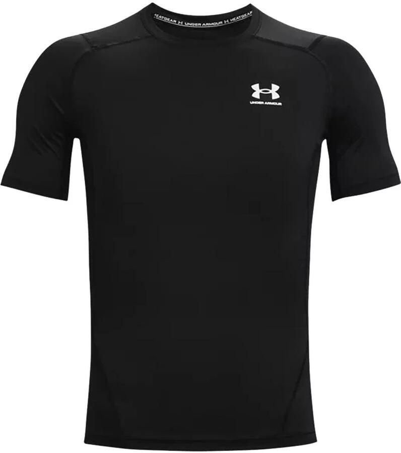 Under Armour Hg Zwart Hardloop Compressie T-shirt Heren