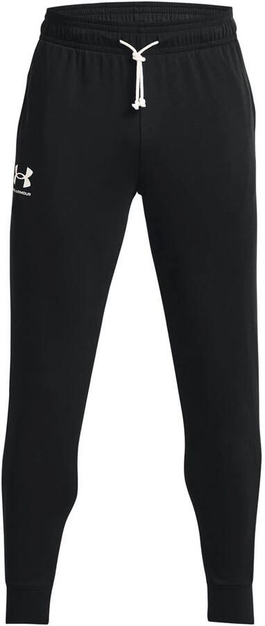 Under Armour Rival Terry Lange broek Black Heren