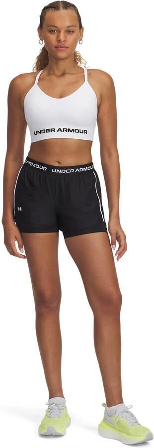 Under Armour Regular fit korte broek met label op tailleband model 'Tech Play Up' - Foto 2