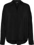 Vero Moda Vmqueeny LS Oversize Blouse WVN GA N: Zwart | Freewear Zwart Black Dames - Thumbnail 3
