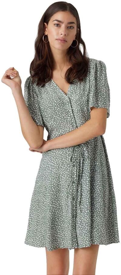 Vero Moda Licht uitlopend minijurkje van pure viscose model 'ALBA' - Foto 6