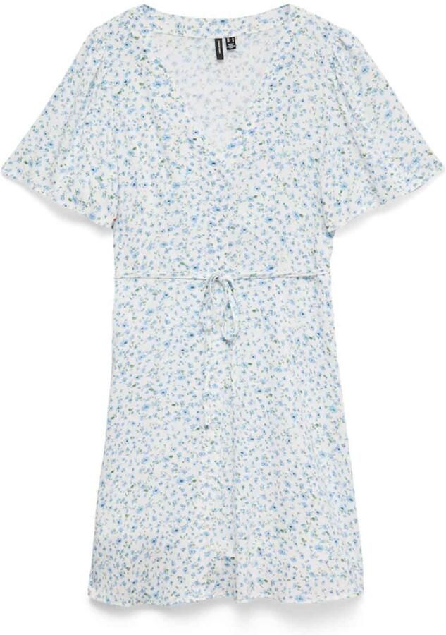 Vero Moda Licht uitlopend minijurkje van pure viscose model 'ALBA' - Foto 2