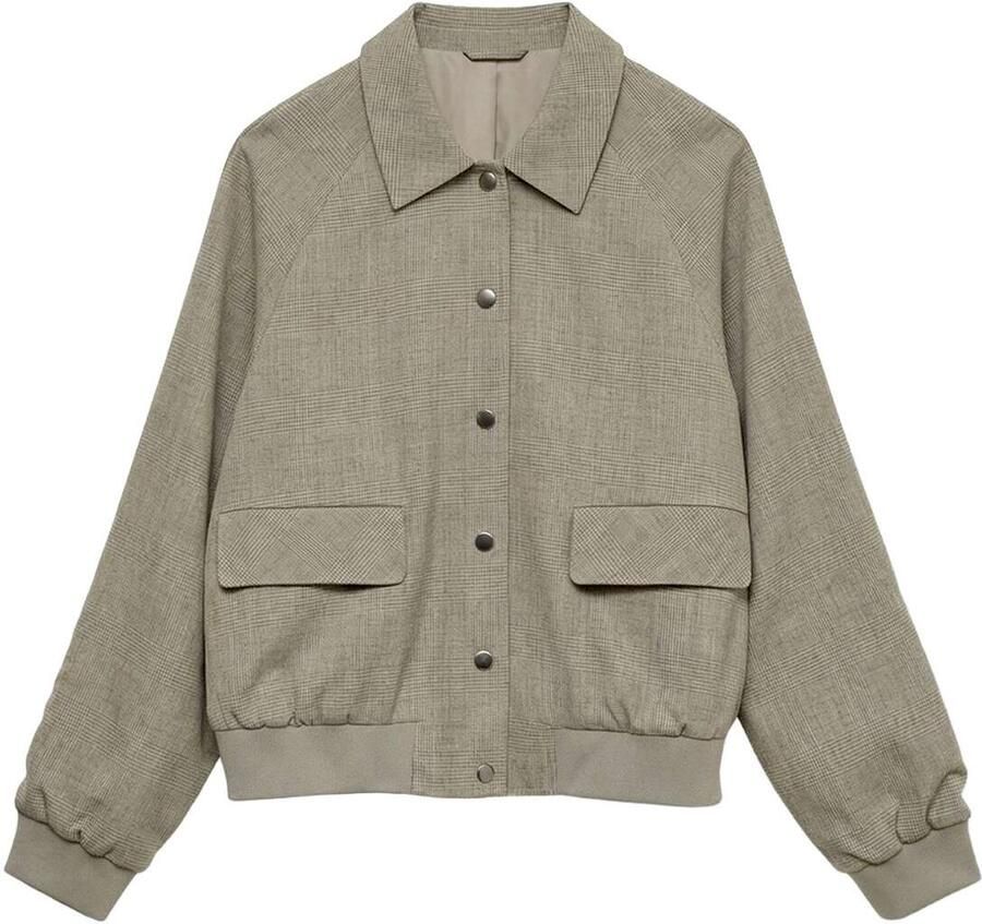 Vero moda Bestie Long Sleeve Check Bomber