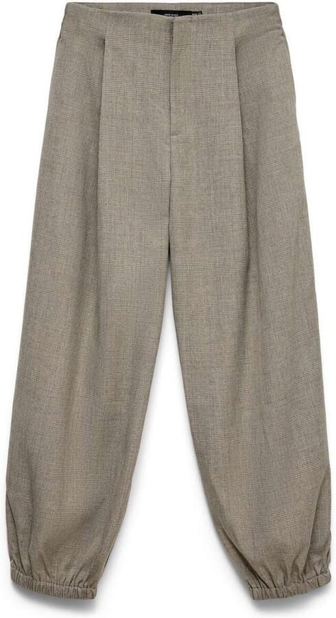 Vero moda Bestie Mid Waist Balloon Check Pants - Foto 3