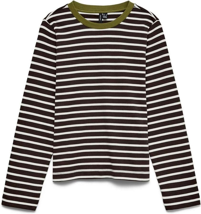 Vero moda Bopha Long Sleeve O-neck Contrast Top