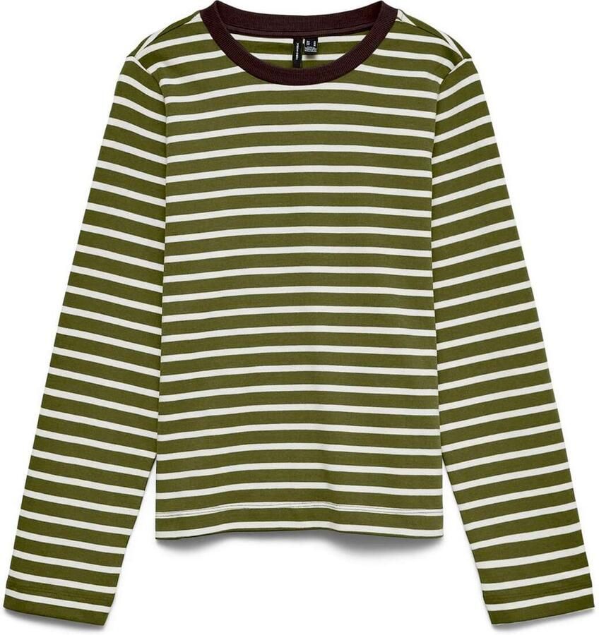 Vero moda Bopha Long Sleeve O-neck Contrast Top