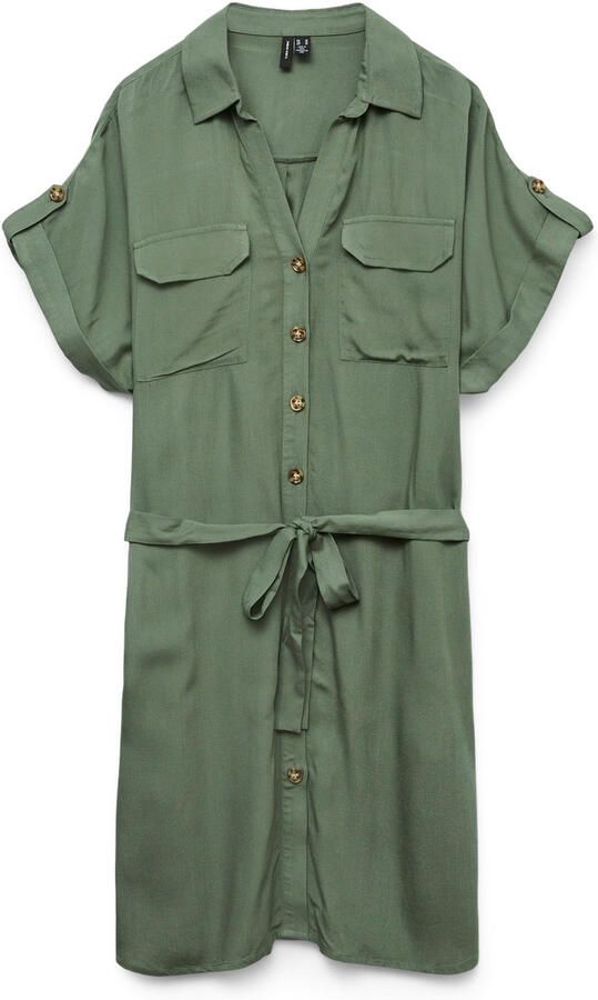 Vero Moda Getailleerde mini-jurk van pure viscose model 'BUMPY' - Foto 7