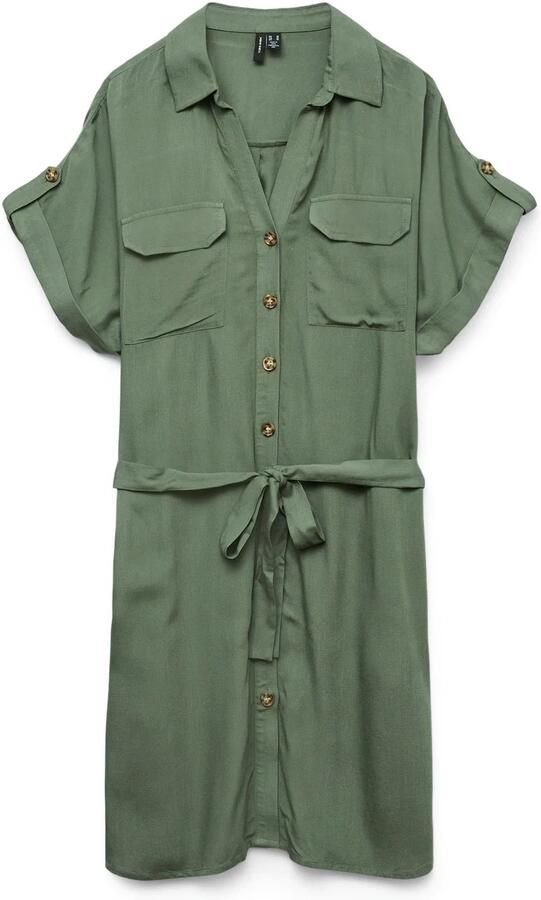 Vero Moda Getailleerde mini-jurk van pure viscose model 'BUMPY' - Foto 7