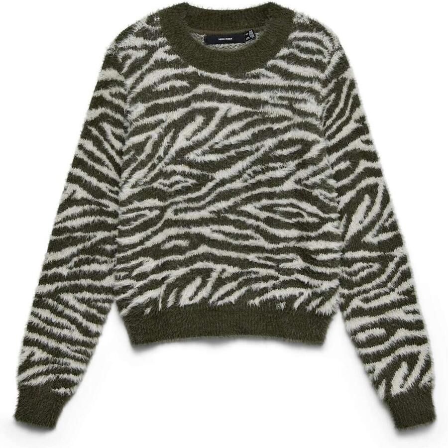 Vero moda Jungle Long Sleeve O-neck Pullover