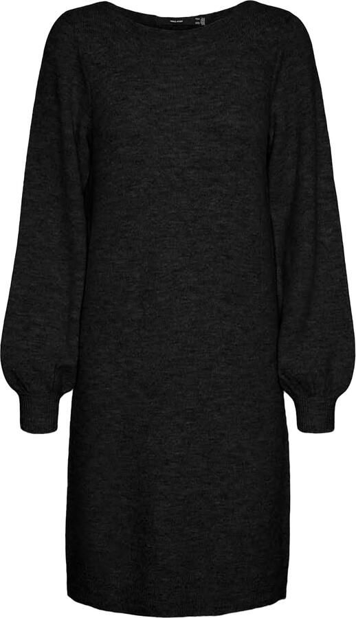 Vero Moda Loose fit gebreide jurk met boothals model 'LEFILE'
