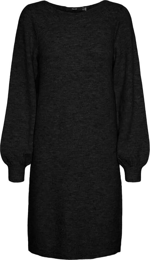 Vero Moda Loose fit gebreide jurk met boothals model 'LEFILE'