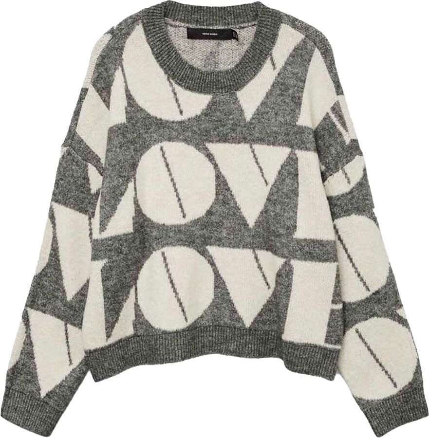 Vero Moda Regular fit gebreide pullover met wol model 'LOVE'