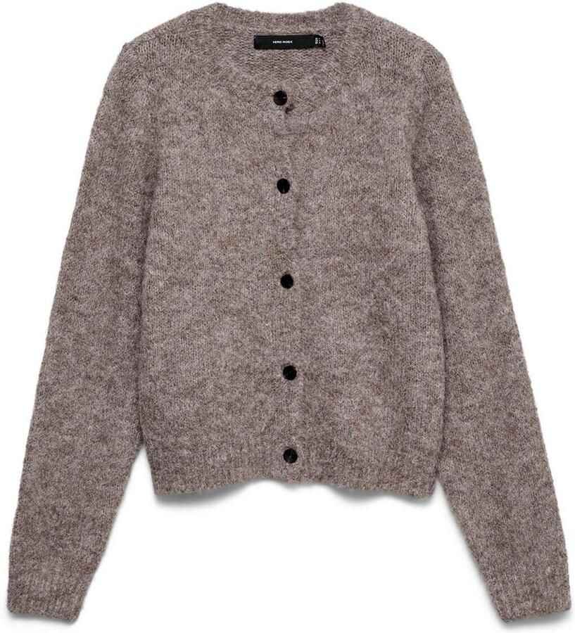 Vero Moda Regular fit gebreid jack met wol en knoopsluiting model 'NOVAH' - Foto 3