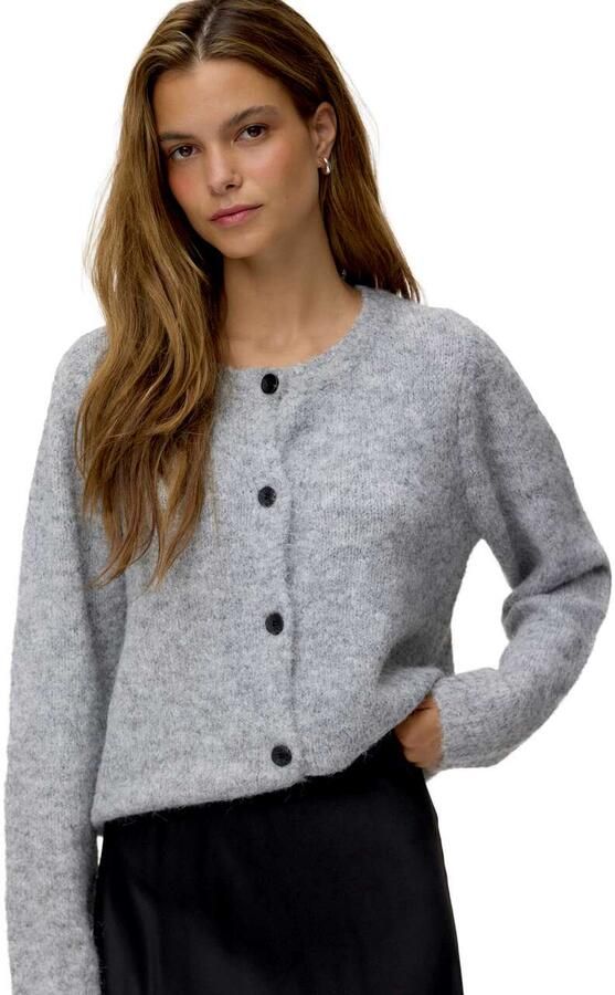 Vero Moda Regular fit gebreid jack met wol en knoopsluiting model 'NOVAH' - Foto 19