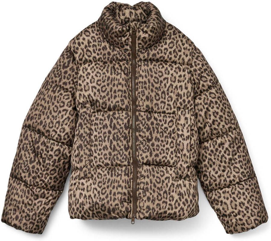 Vero Moda Regular fit gewatteerd jack met all-over motief model 'PARDA'