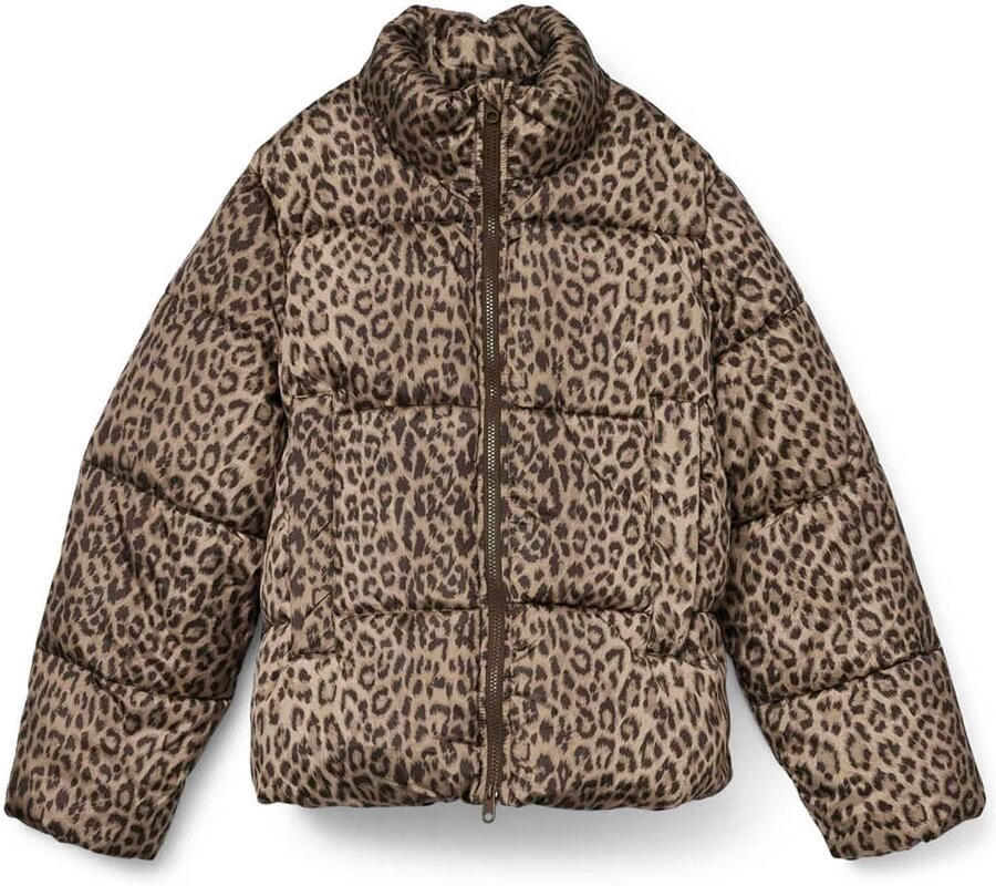 Vero Moda Regular fit gewatteerd jack met all-over motief model 'PARDA'