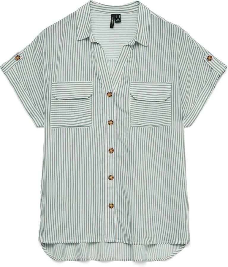 Vero moda Vmbumpy Ss Blouse Dames - Foto 4