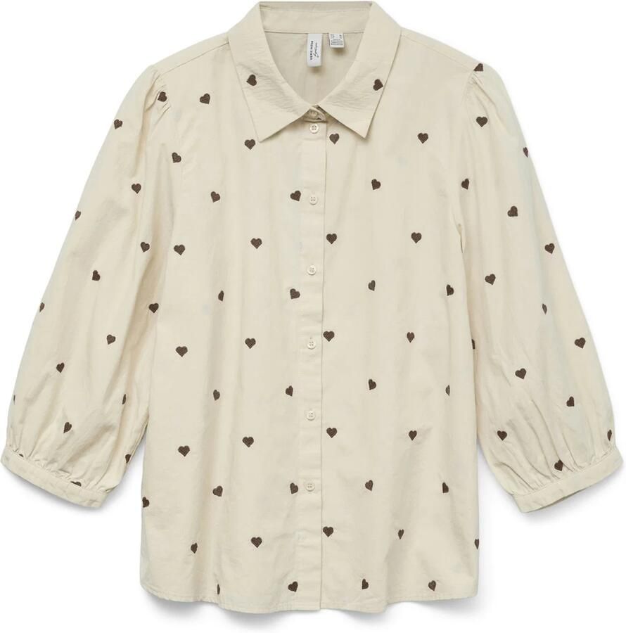 Vero moda Vmfeat 3 4 Shirt Wvn Btq Ga Dames - Foto 4