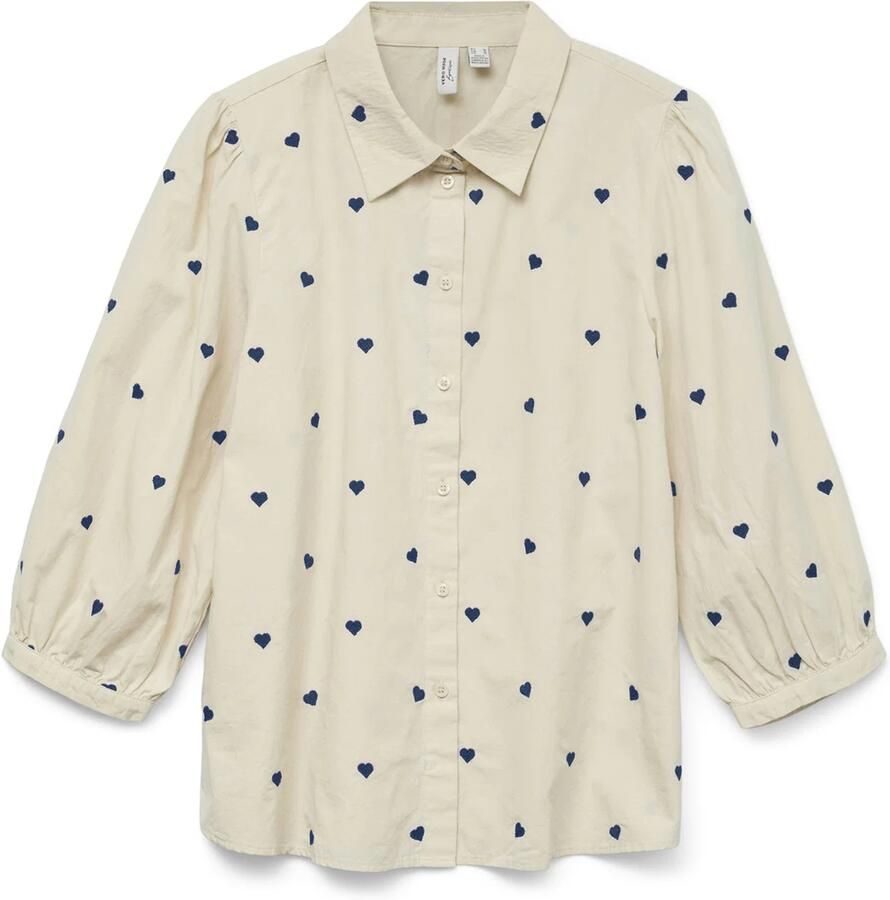 Vero moda Vmfeat 3 4 Shirt Wvn Btq Ga Dames - Foto 4