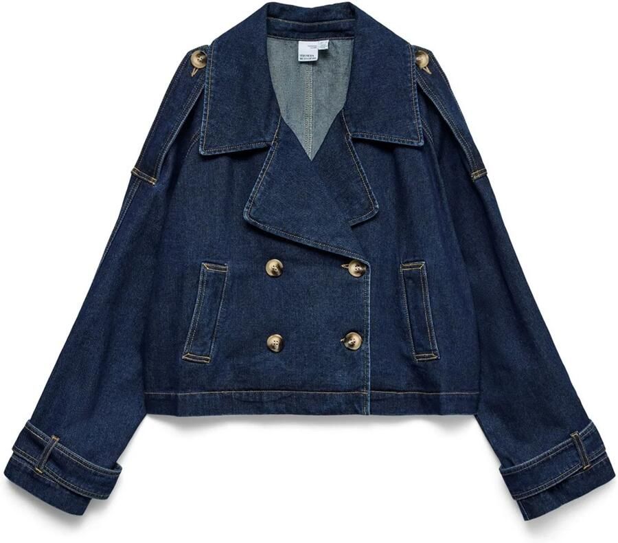 Vero Moda regular fit trenchcoat van katoenmix model 'LELOU'