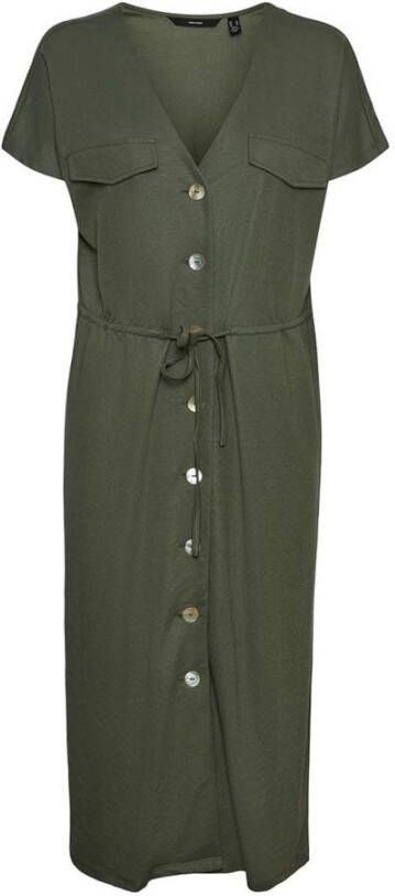 Vero moda Vminamaria Ss Wide Calf Shirt Dress