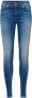VERO MODA mid waist skinny jeans Lux met biologisch katoen VMLUX medium blue denim - Thumbnail 2