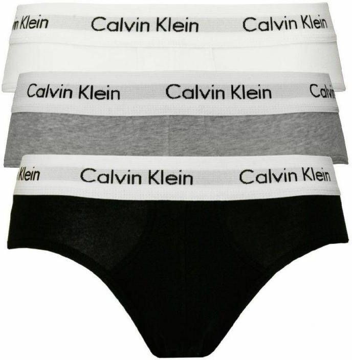 Calvin Klein 3 Pack Wit Grijs Zwart