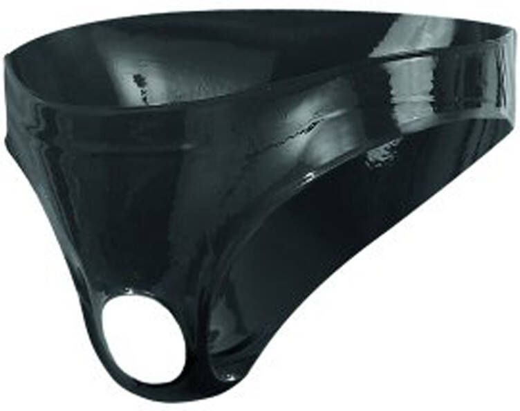 The Latex Collection Latex Herenslip Met Opening
