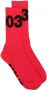 032c Intarsia enkelsokken Rood - Thumbnail 1